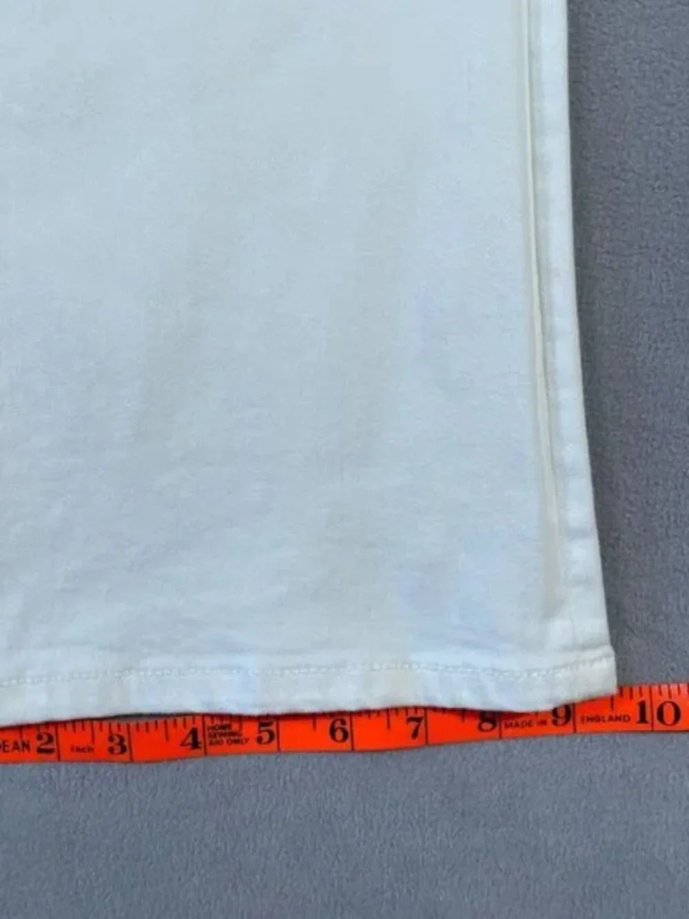 CAbi 5th Avenue Jean White High Rise Stretch Flare Size 10 Style 6285L - Picture 13 of 16